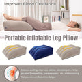Inflatable PVC Leg Pillow Wedge Triangle Foot Cushion Flocking - Black V528-INFLATABLE-PILLOW-BLACK-672424