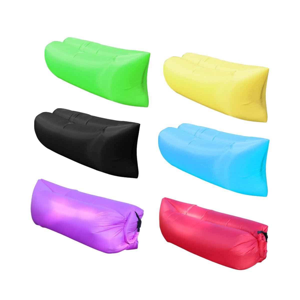 Fast Inflatable Lazy Lounge Air Sofa Bed Camping Beach Hangout Sleeping Bag - Green V528-INFLATABLE-SOFA-GREEN-118820