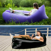 Fast Inflatable Lazy Lounge Air Sofa Bed Camping Beach Hangout Sleeping Bag - Purple V528-INFLATABLE-SOFA-PURPLE-595874
