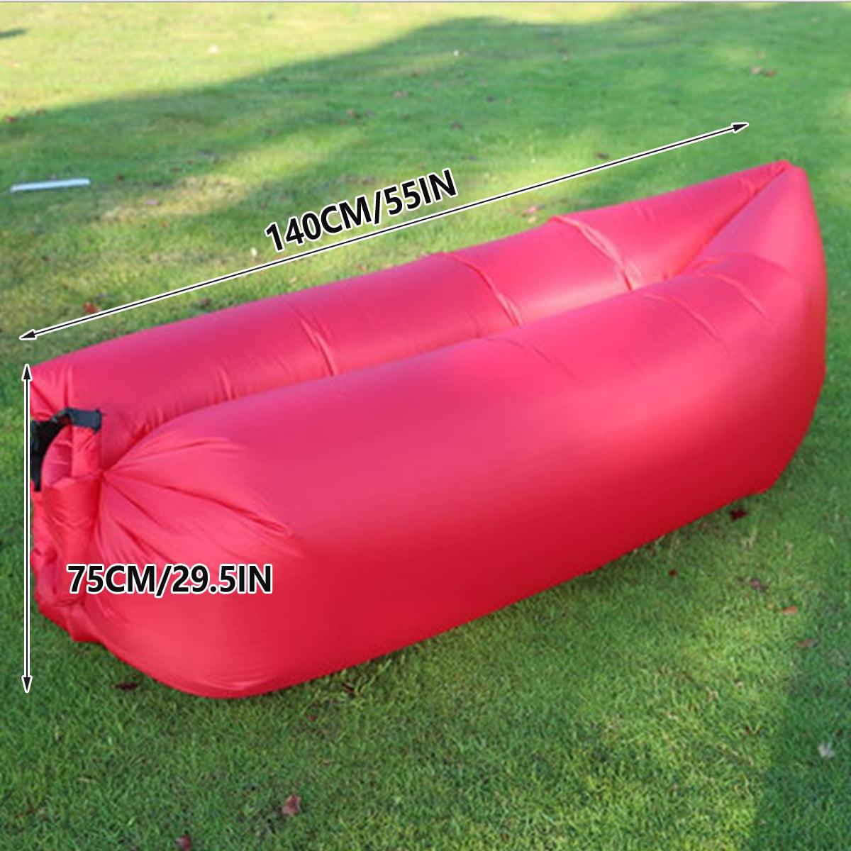 Fast Inflatable Lazy Lounge Air Sofa Bed Camping Beach Hangout Sleeping Bag - Yellow V528-INFLATABLE-SOFA-YELLOW-640105
