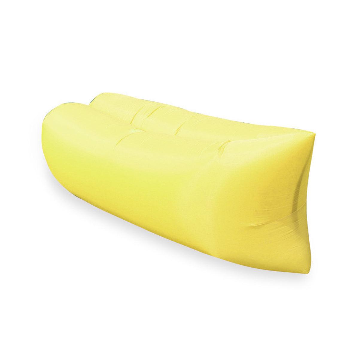 Fast Inflatable Lazy Lounge Air Sofa Bed Camping Beach Hangout Sleeping Bag - Yellow V528-INFLATABLE-SOFA-YELLOW-640105