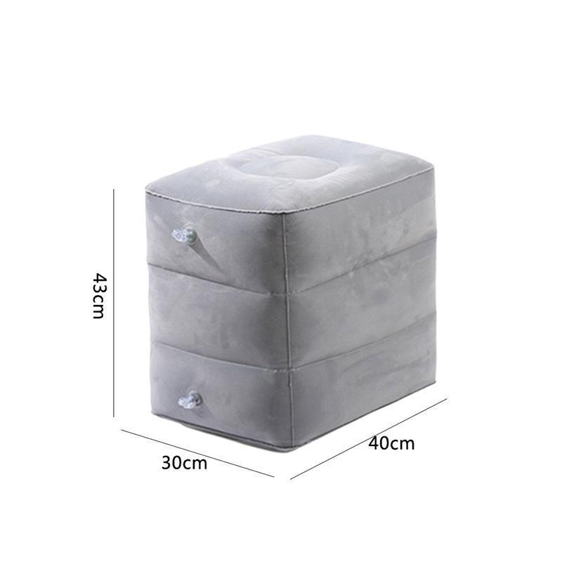 Inflatable Foot Rest Travel Air Pillow Cushion Office Home Leg Footrest Relax V528-INFLATABLEFOOT-493980