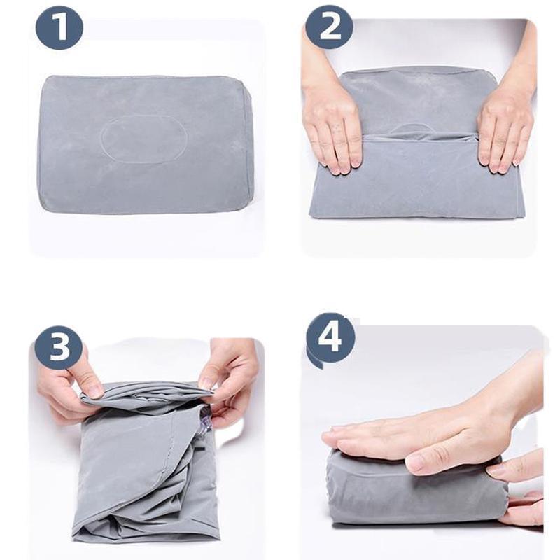 Inflatable Foot Rest Travel Air Pillow Cushion Office Home Leg Footrest Relax V528-INFLATABLEFOOT-493980