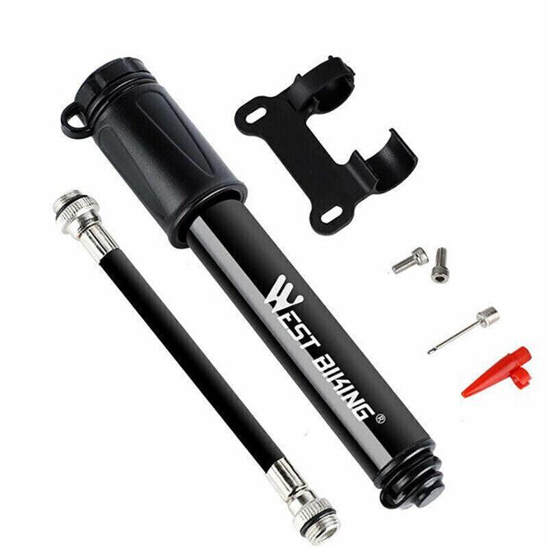 Aluminium Mini Bicycle Air Pump Bike Hand Ball Inflator Portable Cycling Tyre V528-INFLATOR-12578