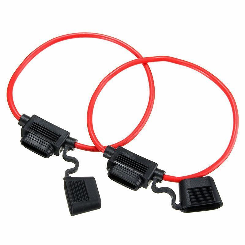 10Pcs 12V 40A Waterproof Standard Blade Inline Fuse Holder V528-INLINEFUSEHOLDER-10PCS-282199
