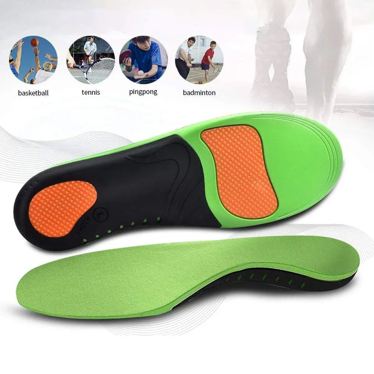 4 SizesOrthotic Insoles Arch Support for Flat Feet High Arches Plantar Fasciitis - L V528-INSOLES-L-128621