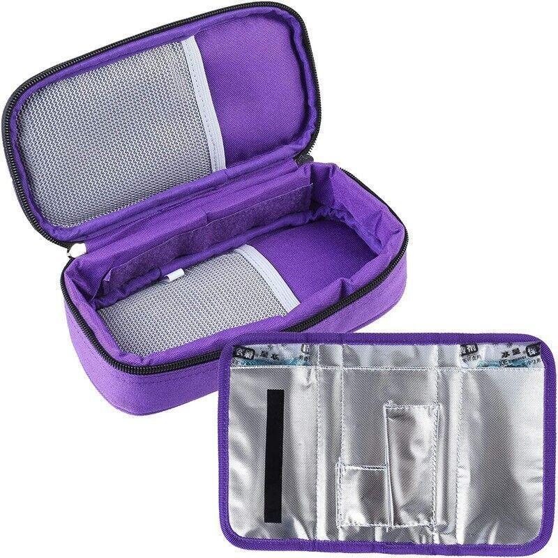 Insulin Pen Case Pouch Cooler Travel Diabetic Pocket Cooling Bag Mall - Blue V528-INSULATEDBAG-BLUE-57757