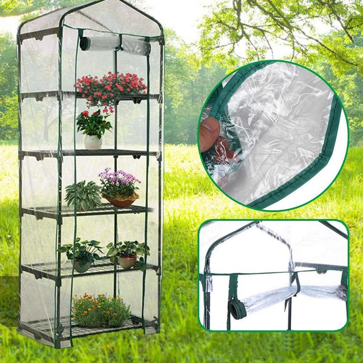 5 Tier Garden PVC Plant Insulation Warming Shed Conservatory Cover No Brackets V528-INSULATION-SHED-5-339082