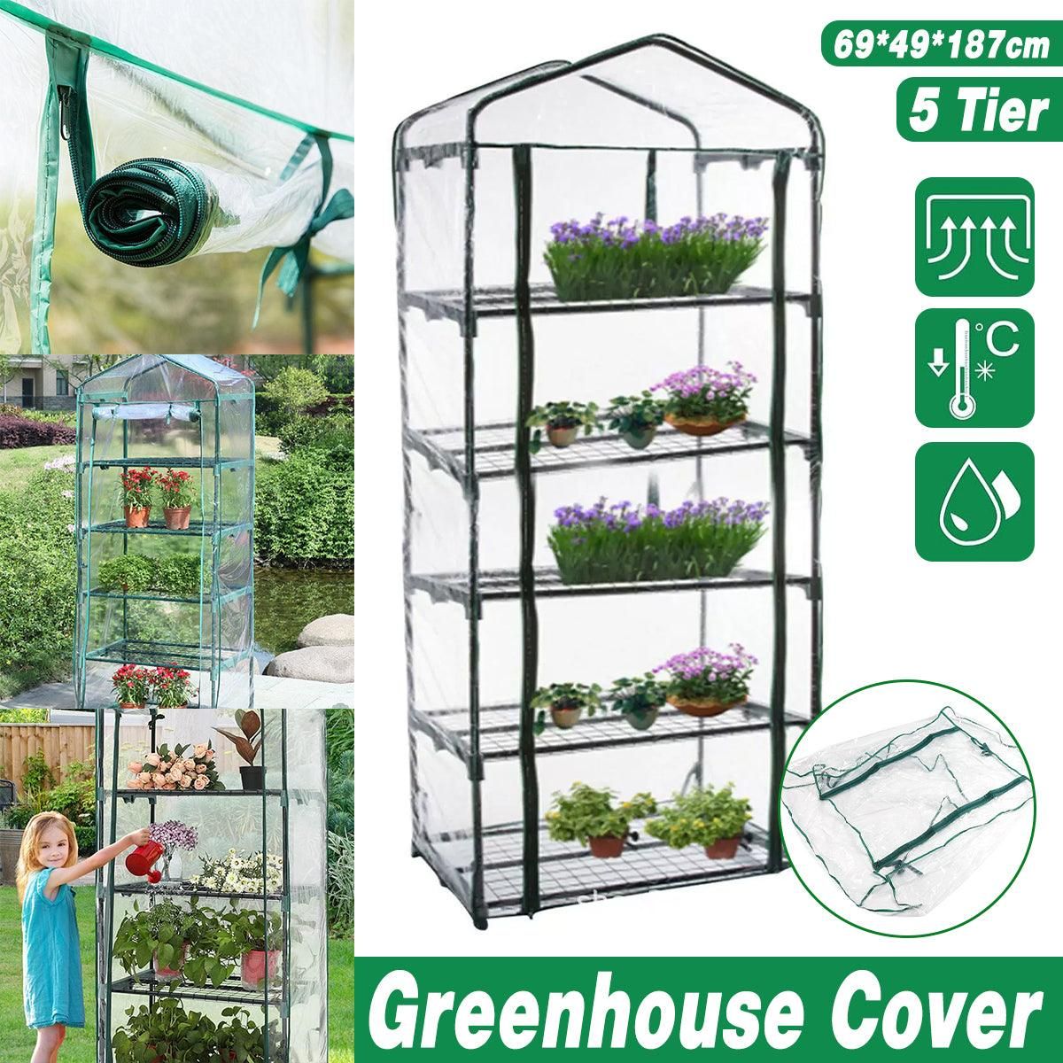 5 Tier Garden PVC Plant Insulation Warming Shed Conservatory Cover No Brackets V528-INSULATION-SHED-5-339082