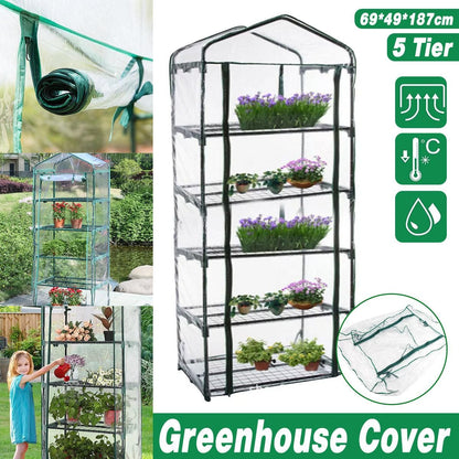 5 Tier Garden PVC Plant Insulation Warming Shed Conservatory Cover No Brackets V528-INSULATION-SHED-5-339082