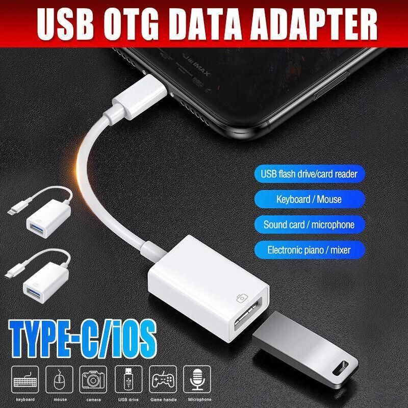 For Iphone Or Type C To Usb Otg Data Cable Adapter Male 3.0 A Female Converter - iOS V528-IOSOTG-256757