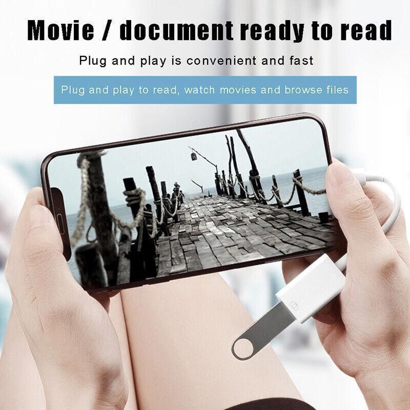 For Iphone Or Type C To Usb Otg Data Cable Adapter Male 3.0 A Female Converter - iOS V528-IOSOTG-256757