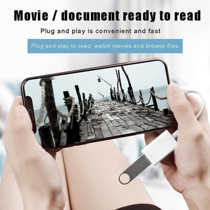 For Iphone Or Type C To Usb Otg Data Cable Adapter Male 3.0 A Female Converter - iOS V528-IOSOTG-256757