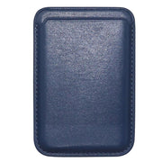 Leather Card Holder Wallet Pocket for iPhone 14 13 Pro Max with Snap-On Attachment - Blue V528-IPHONECARDHOLDER-BLUE-302758