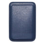Leather Card Holder Wallet Pocket for iPhone 14 13 Pro Max with Snap-On Attachment - Blue V528-IPHONECARDHOLDER-BLUE-302758