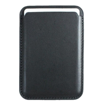 Leather Card Holder Wallet Pocket for iPhone 14 13 Pro Max with Snap-On Attachment - Blue V528-IPHONECARDHOLDER-BLUE-302758