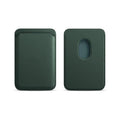 Leather Card Holder Wallet Pocket for iPhone 14 13 Pro Max with Snap-On Attachment - Green V528-IPHONECARDHOLDER-DARKGREEN-363426