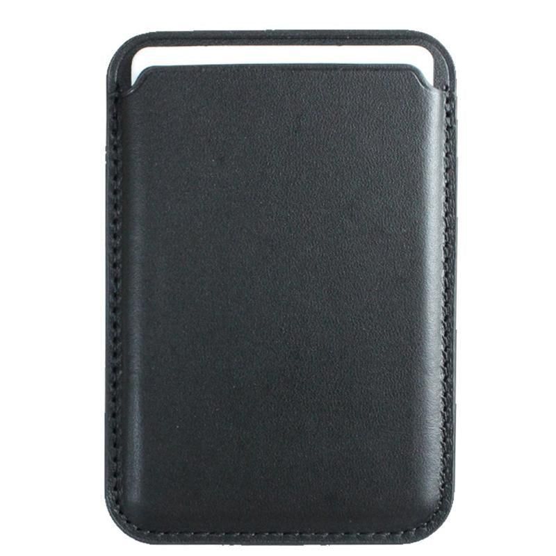 Leather Card Holder Wallet Pocket for iPhone 14 13 Pro Max with Snap-On Attachment - Green V528-IPHONECARDHOLDER-DARKGREEN-363426