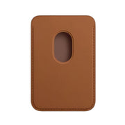 Leather Card Holder Wallet Pocket for iPhone 14 13 Pro Max with Snap-On Attachment - Red V528-IPHONECARDHOLDER-RED-731946