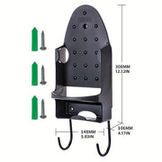 Iron Stand Double Hook Storage Rack Hanging Iron Holder for Home Organisation - Black V528-IRON-STAND-BLACK-938926