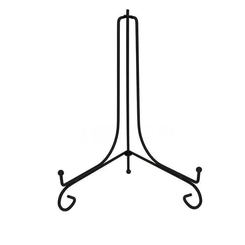 Plate Stands Iron Display Easel Photo Picture Bowl Dish Book Holder Frame Black - 10 Inch V528-IRONHOLDER-10INCH-379504