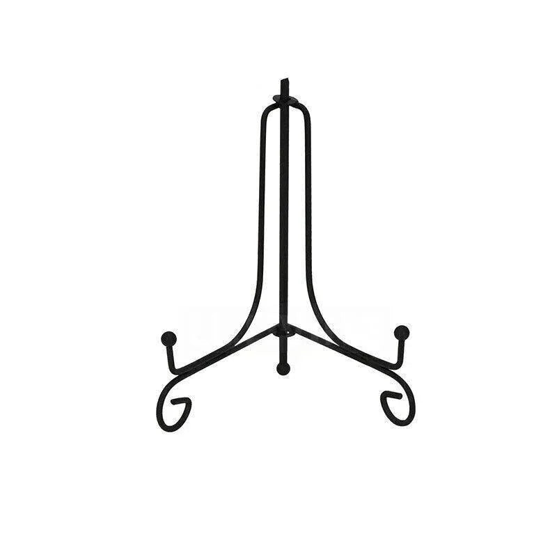 Plate Stands Iron Display Easel Photo Picture Bowl Dish Book Holder Frame Black - 5 Inch V528-IRONHOLDER-5INCH-672387