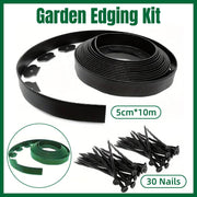 L Shaped Garden Edging Border Landscape Grass Lawn Stone Edge Fence Strip - Black V528-ISOLATION-BLACK-10M-210403