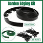 L Shaped Garden Edging Border Landscape Grass Lawn Stone Edge Fence Strip - Black V528-ISOLATION-BLACK-10M-210403