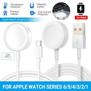 Apple Watch Iwatch Series 6/5/4/3/2/1 Magnetic Charger Usb / Type-C Charging Cable - Type-C 1PC V528-IWATCH-TYPEC-638219