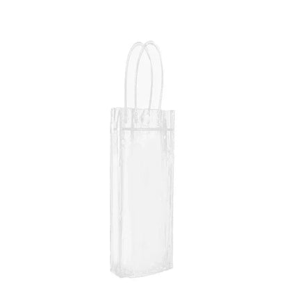 100x PVC Transparent Gift Tote Bag with Snap Button for Packaging - 20*16*8cm V528-J00271-C20-H16-C8-100PCS-709272