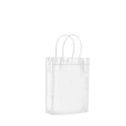 100x PVC Transparent Gift Tote Bag with Snap Button for Packaging - 20*16*8cm V528-J00271-C20-H16-C8-100PCS-709272