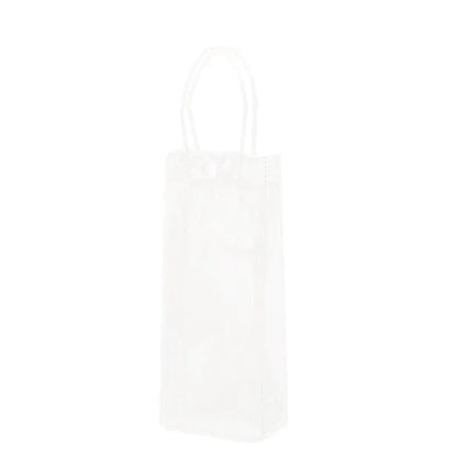 100x PVC Transparent Gift Tote Bag with Snap Button for Packaging - 20*16*8cm V528-J00271-C20-H16-C8-100PCS-709272