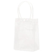 100x PVC Transparent Gift Tote Bag with Snap Button for Packaging - 20*16*8cm V528-J00271-C20-H16-C8-100PCS-709272