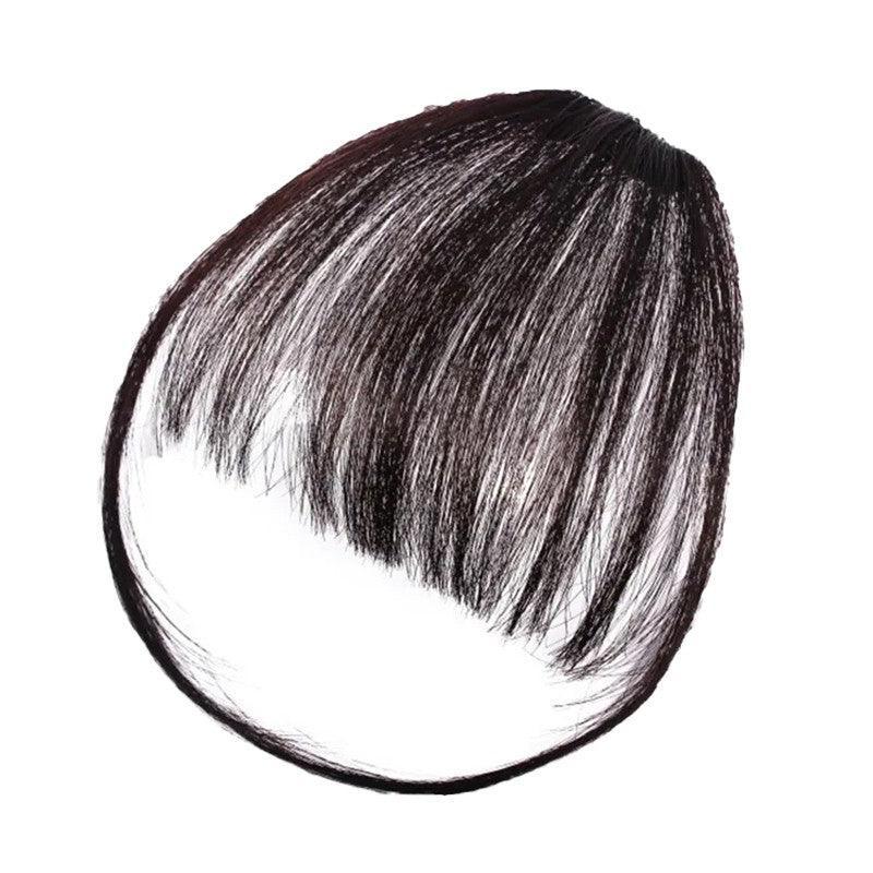 Clip In on Bangs Fringe Fake Hair Extensions Straight Front Neat Hair as Human - Light Brown V528-J00339-LIGHTBROWN-310978