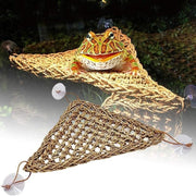 Comfortable and Natural Straw Reptile Bed Hammock for Basking and Relaxation - 20*20*28CM V528-J00398-20-20-28CM-540460