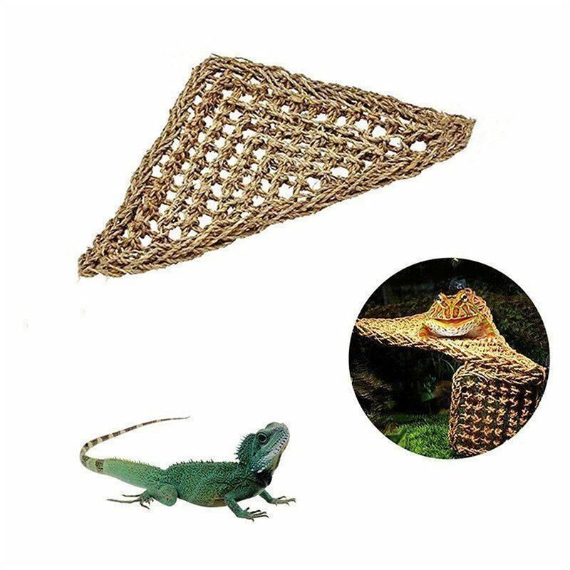 Comfortable and Natural Straw Reptile Bed Hammock for Basking and Relaxation - 20*20*28CM V528-J00398-20-20-28CM-540460