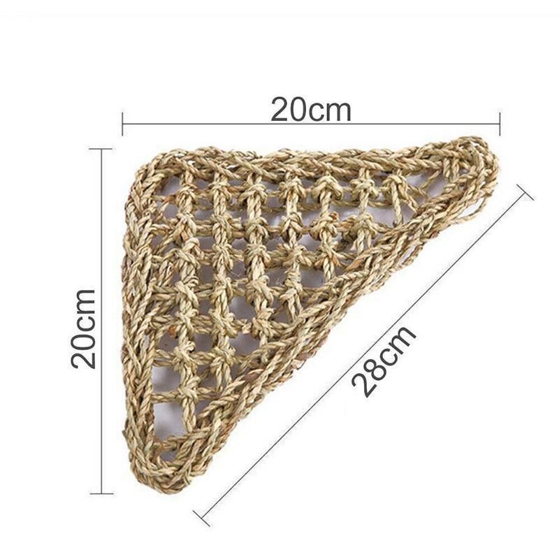 Comfortable and Natural Straw Reptile Bed Hammock for Basking and Relaxation - 20*20*28CM V528-J00398-20-20-28CM-540460