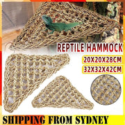 Comfortable and Natural Straw Reptile Bed Hammock for Basking and Relaxation - 20*20*28CM V528-J00398-20-20-28CM-540460