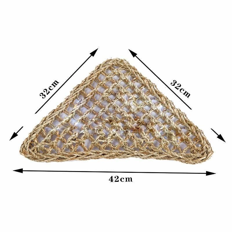 Comfortable and Natural Straw Reptile Bed Hammock for Basking and Relaxation - 32*32*42CM V528-J00399-32-32-42CM-915961