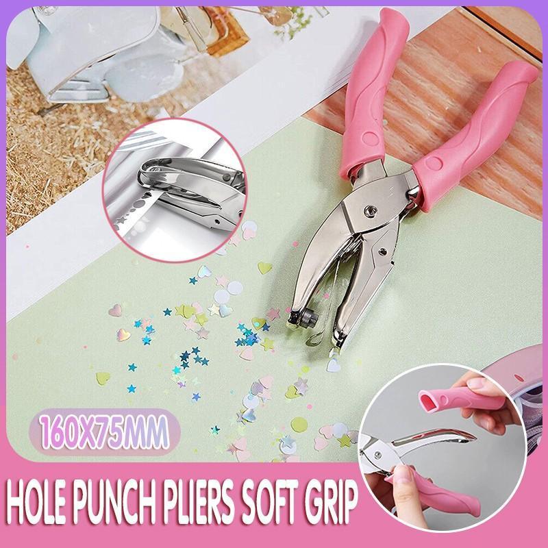 Circle/Heart/Star Shaped Metal Hole Punch Pliers - Paper Hand Puncher - 1.5mm circle V528-J00434-1-5MM-CIRCLE-143761