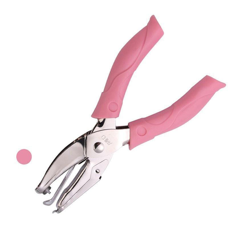 Circle/Heart/Star Shaped Metal Hole Punch Pliers - Paper Hand Puncher - 1.5mm circle V528-J00434-1-5MM-CIRCLE-143761