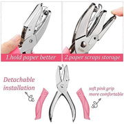 Circle/Heart/Star Shaped Metal Hole Punch Pliers - Paper Hand Puncher - 5.5mm heart V528-J00438-5-5MM-HEART-259938