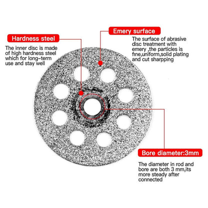 12PCS Diamond Cut Discs Blades Drill Bit Set for Dremel Rotary Tool Multi Use V528-JADE-SAW-BLADE-12PCS-717785