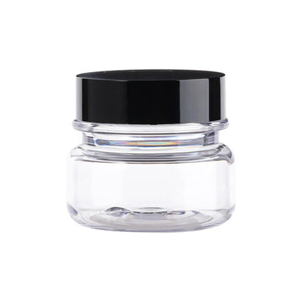 10pcs PET Plastic Cosmetic Bottles Refillable Travel Face Cream Containers - 30ml-Brown+Black-Double V528-JARS-10PCS-BROWN-DOUBLE-516994