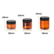 10pcs Brown PET Plastic Wide Mouth Bottles for Storage and Skincare Packaging - Matte - 120ml V528-JARS-10PCS-MATTE-120ML-367330