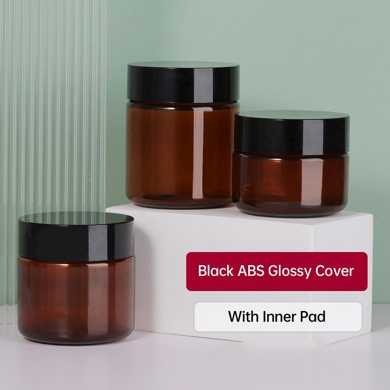 10pcs Brown PET Plastic Wide Mouth Bottles for Storage and Skincare Packaging - Matte - 120ml V528-JARS-10PCS-MATTE-120ML-367330