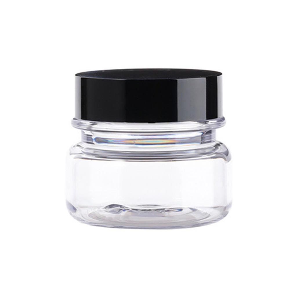 10pcs PET Plastic Cosmetic Bottles Refillable Travel Face Cream Containers - 60ml-Transparent+White-Single V528-JARS-10PCS-TRANSPARENT-SINGLE-282297