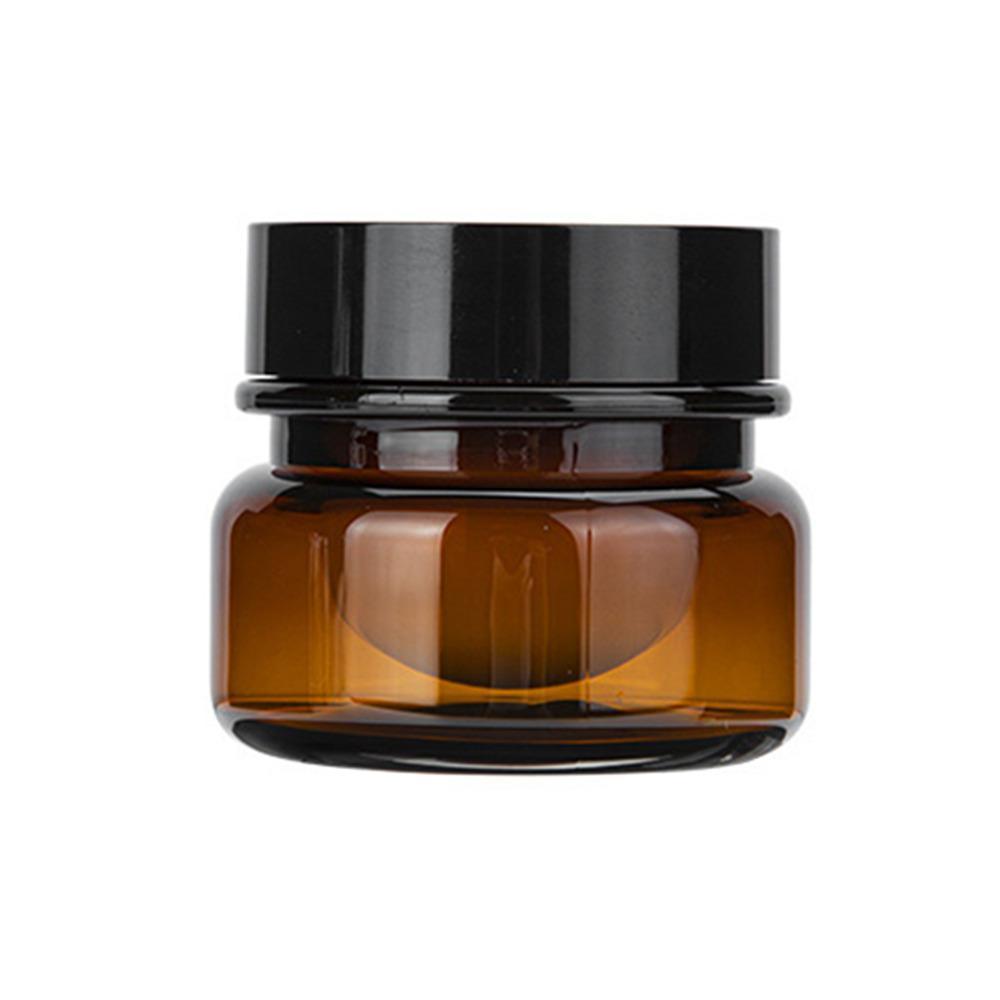 10pcs PET Plastic Cosmetic Bottles Refillable Travel Face Cream Containers - 60ml-Transparent+Black-Single V528-JARS-10PCS-TRANSPARENT-SINGLE-378745