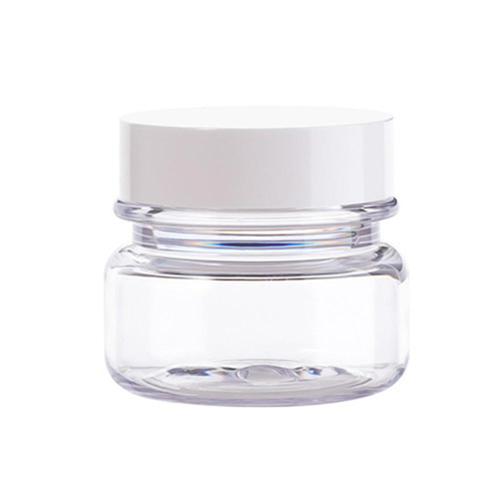 10pcs PET Plastic Cosmetic Bottles Refillable Travel Face Cream Containers - 60ml-Transparent+Black-Single V528-JARS-10PCS-TRANSPARENT-SINGLE-378745