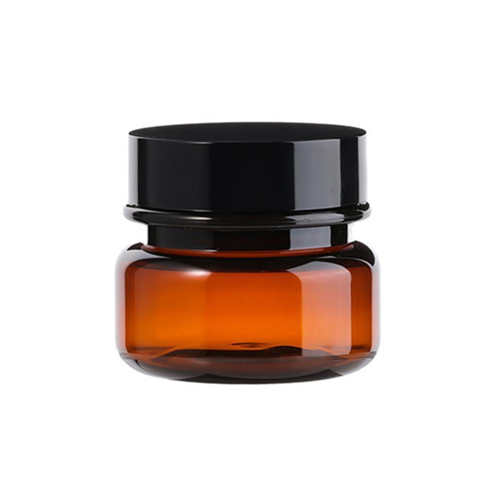 10pcs PET Plastic Cosmetic Bottles Refillable Travel Face Cream Containers - 60ml-Transparent+Black-Single V528-JARS-10PCS-TRANSPARENT-SINGLE-378745